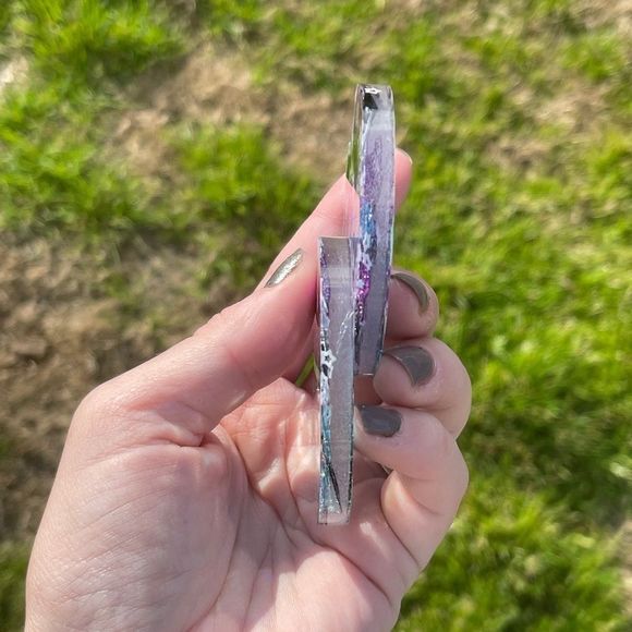 Galaxy Moon & Stars Resin Car Coaster Set - Picture 4 of 11